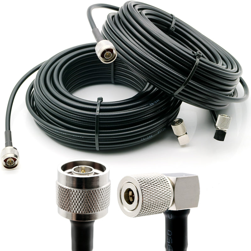 ALIENTECH Deimox series extension coaxial cable that RG223/CG240/RG8 with QMA male and N male connectors for DJI/Autel remote control to ALIENTECH antenna signal booster.