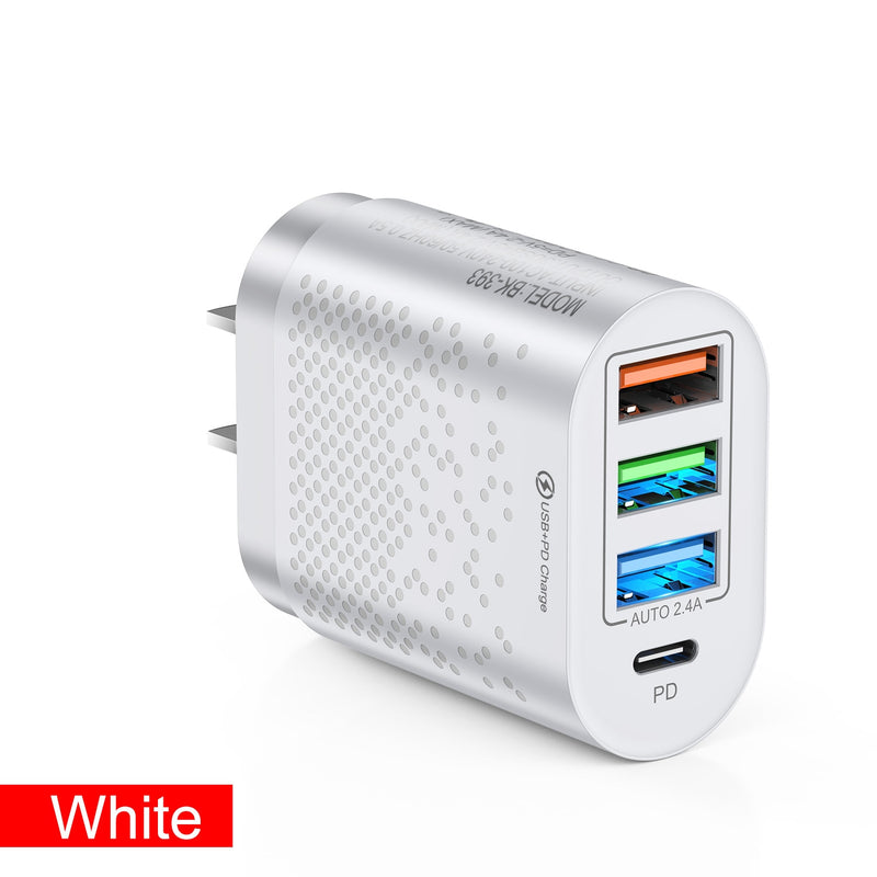 ANSEIP USB 48W PD Quick Charge USB Type c Wall Charging For iPhone 12 11 Samsung Xiaomi Mobile 4 Ports EU US Plug Charge Adapter