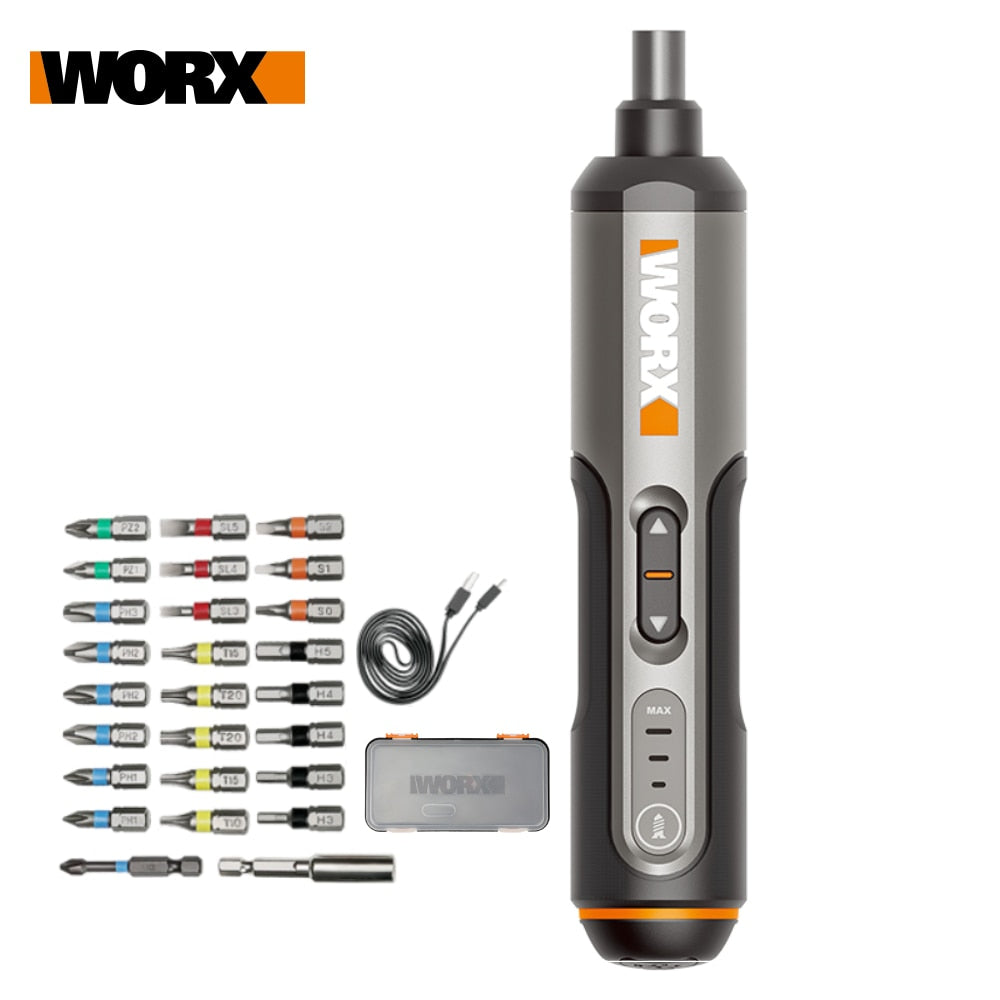 Youpin Worx-herramientas rotativas de 4V/8V, Cargador USB, WX106/WX750,  inalámbrico, Mini grabado, pulido, herramienta eléctrica de velocidad  Variable + ACC