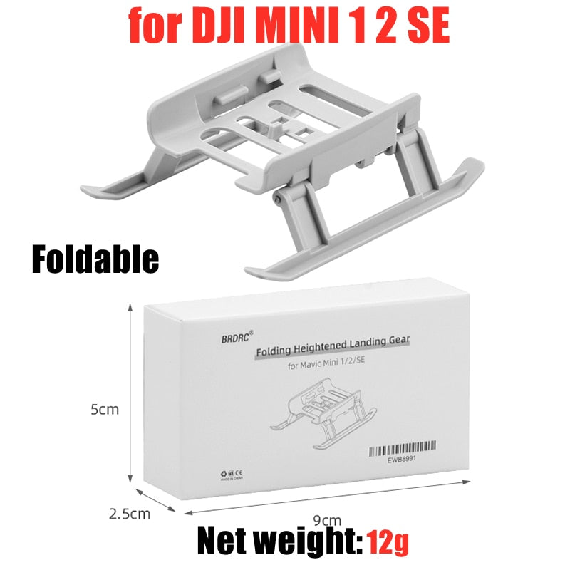 Quick Release Landing Gear for DJI Mavic Mini 1/2/SE/MINI 3 PRO Drone Height Extender Long Leg Foot Protector Stand Accessory