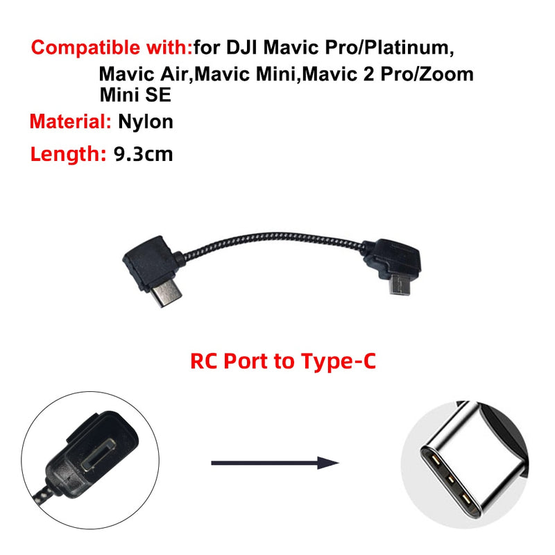 Data Cable OTG Remote Controller to Phone Tablet Connector Micro USB TypeC IOS Extend for DJI Mavic MINI/MINI SE/Pro/Air/Mavic 2