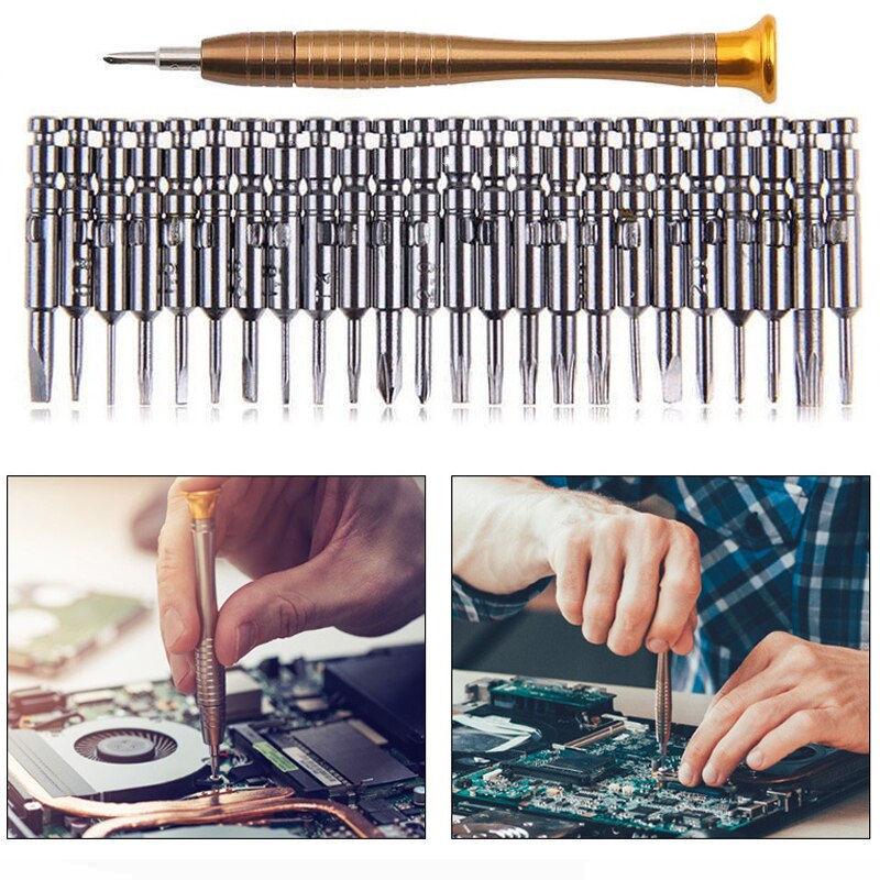 New 25 In 1 Precision Screwdriver Set Electronic Torx Screwdriver Opening Repair Tools Kit Set for IPhone Camera Watch Tablet PC