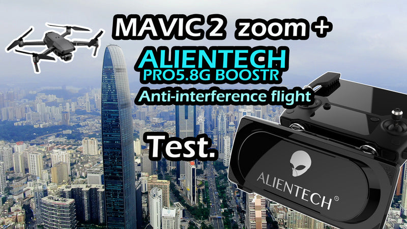 DJI Mavic 2 + ALIENTECH PRO 5.8G booster Anti-interference long flight test