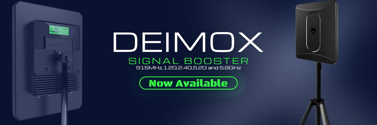 ALIENTECH DEIMOX Antenna Signal Booster Range Extender with amplifier works at 915MHz 1.2G 2.4G 5.2G and 5.8G for Any drone's remote control controllers of DJI AUTEL FPV etc