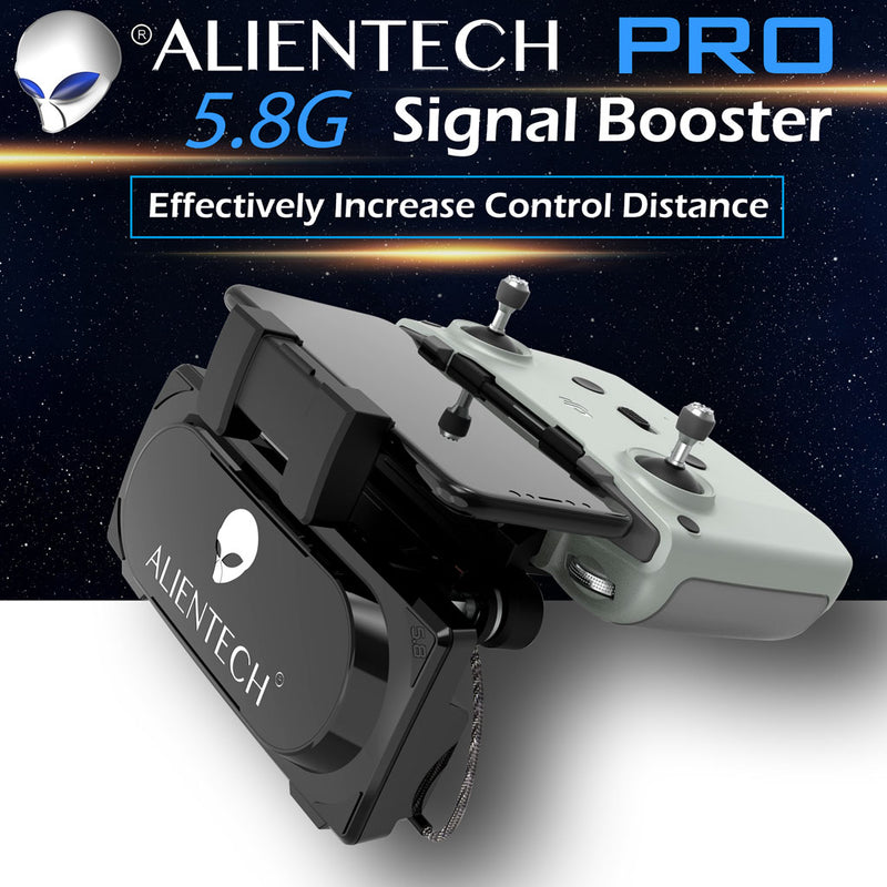 ALIENTECH PRO 5.8G Antenna Signal Booster Range Extender whit amplifier for DJI Mavic air 1 / 2 Drones - ALIENTECH