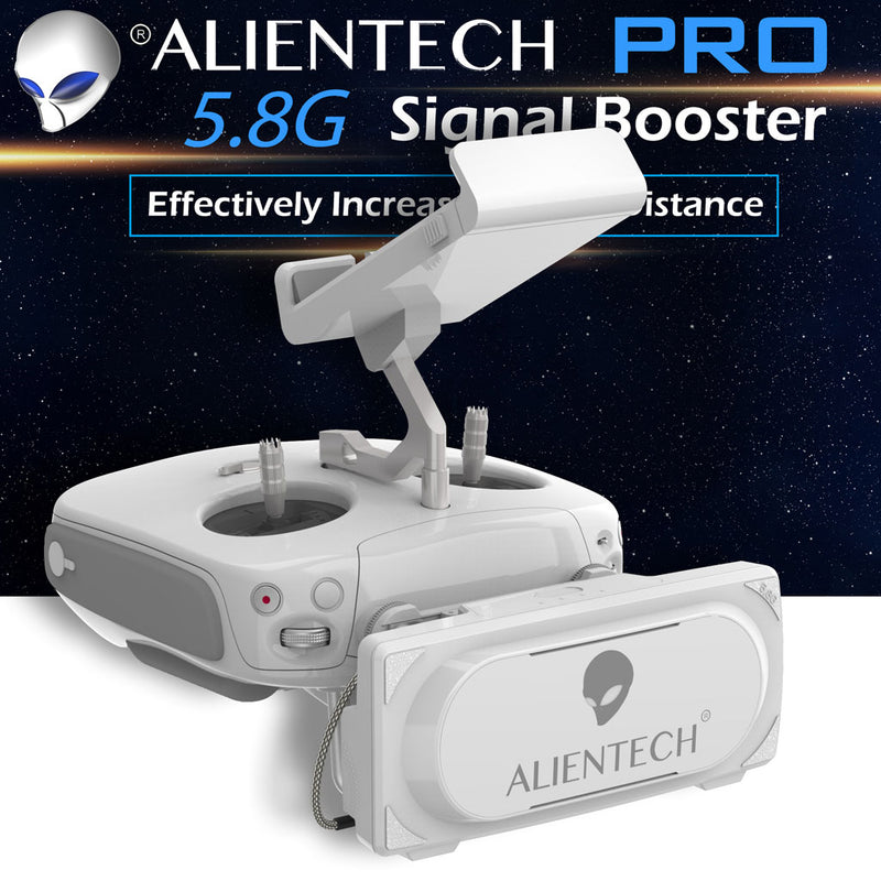 ALIENTECH PRO 5.8G Antenna Signal Booster Range Extender whit amplifier for DJI Phantom 4 Pro / V2.0 / RTK Drones - ALIENTECH