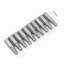 10pcs/lot 25mm Torx Screwdriver Bits With Hole T10 T15 T20 T25 T27 T30 T40 1/4 Inch Hex Shank Electric Screw Driver Star Bit Set