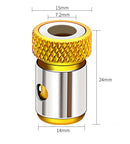 Bits for Screwdriver Alloy Magnetic Ring Electric Screwdriver Bits Anti-corrosion Strong Magnetizer Screwdriver Drill Bit Set