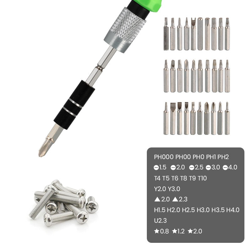 Mini-mini 32 in 1 precision set screwdriver multi-function screwdriver bit hand tool Mobile phone repair