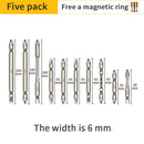 10PCS screwdriver manual lengthened electric strong magnetic force head set combined electric drill