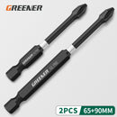 Greener Screw Electric Screwdriver Set 50 65 70 90 150mm Impact Strong Magnetic Batch Head Cross High Hardness Hand Drill Bit