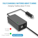 4 in1 Car Charger for Mavic Air 2 /Air 2S Drone Battery Remote Control Vehicle Charger Portable Intelligent Battery Charging Hub