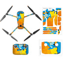 PVC Skin Stickers for DJI Mavic 3 Drone Decal Skin Sticker Drone Body + Remote Controller + Arm Stickers Protective Film