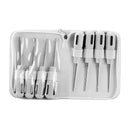 8pcs/Set Stainless Steel Dental Luxating Lift Curved Root Elevator Dentistry Surgical Screwdriver