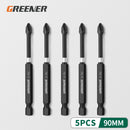 Greener Screw Electric Screwdriver Set 50 65 70 90 150mm Impact Strong Magnetic Batch Head Cross High Hardness Hand Drill Bit
