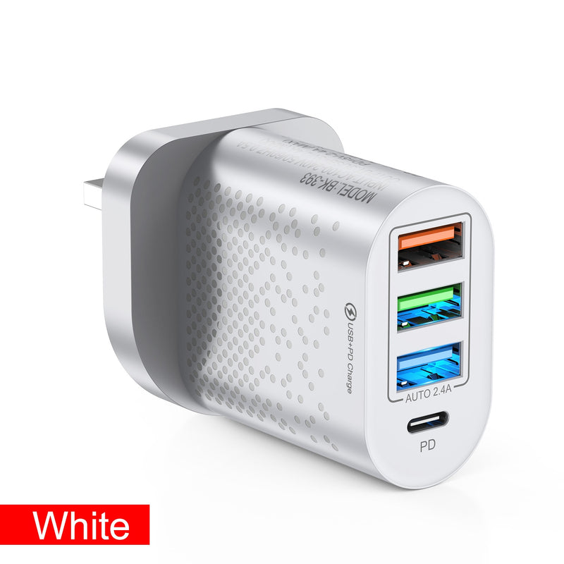 ANSEIP USB 48W PD Quick Charge USB Type c Wall Charging For iPhone 12 11 Samsung Xiaomi Mobile 4 Ports EU US Plug Charge Adapter