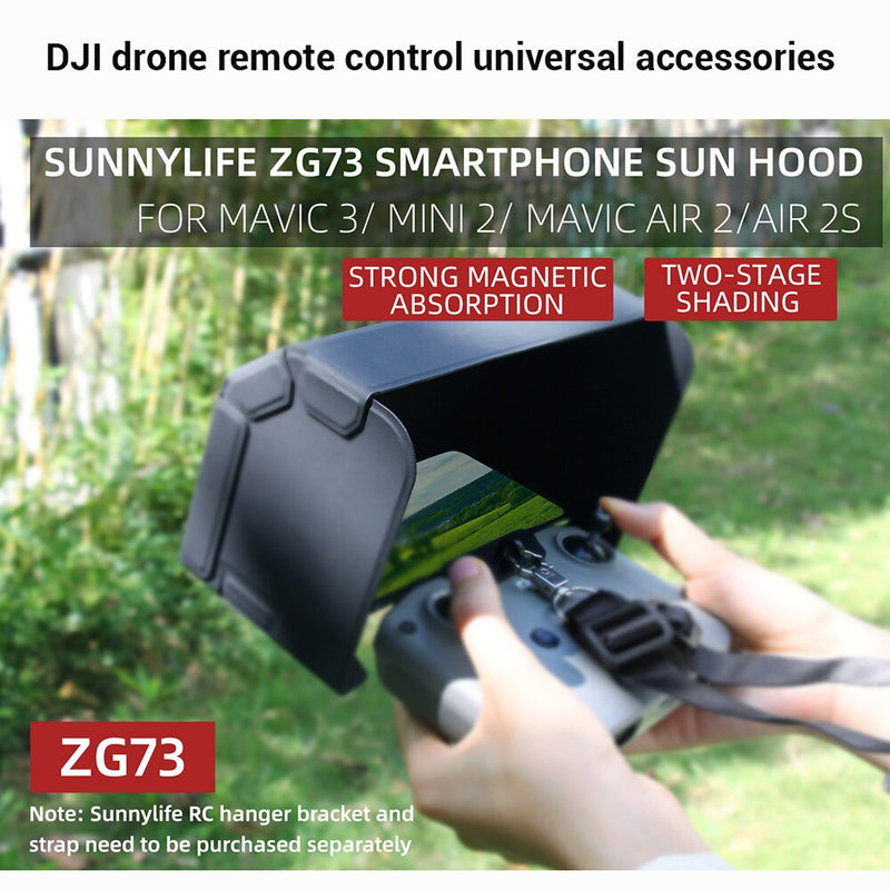 for DJI Air 2S/Air 2/Mini 2 Remote Control Universal Visor Light Barrier for DJI Mavic 3/Mini 3 Pro Sun Hood Accessory