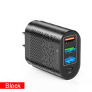ANSEIP USB 48W PD Quick Charge USB Type c Wall Charging For iPhone 12 11 Samsung Xiaomi Mobile 4 Ports EU US Plug Charge Adapter