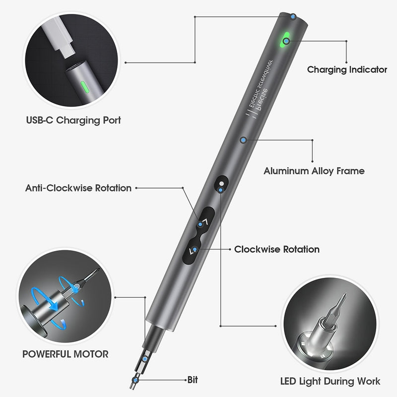 Top 10: Best Mini Electric Screwdrivers of 2021 / Portable, Cordless  Precision Screwdriver Pen Drill 
