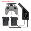 YX 3 in 1 Car Charger For DJI Mini 2 Intelligent Battery Charging Hub And DJI FPV Car Connector USB Adapter Multi 2 Battery