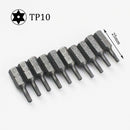 10pcs/lot 25mm Torx Screwdriver Bits With Hole T10 T15 T20 T25 T27 T30 T40 1/4 Inch Hex Shank Electric Screw Driver Star Bit Set