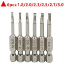 6pcs Magnetic Triangle Screwdriver Bits S2 Steel 1/4 inch Hex Shank Screwdriver Bit Set DIY Hand Tools