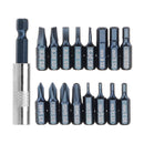 BROPPE 17 In 1 Screwdriver Bit Set Alloy Steel 1/4 Inch Hex Shank Magnetic Screwdriver 4 Types