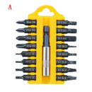 BROPPE 17 In 1 Screwdriver Bit Set Alloy Steel 1/4 Inch Hex Shank Magnetic Screwdriver 4 Types