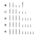 WORKPRO 51-piece Screwdriver bits Set multi bits set with Slotted Phillips Torx Hex Bits and Nut Driver