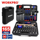 WORKPRO 165PC Home Tools Household Tool Set Wrench Screwdriver Plier Socket Set