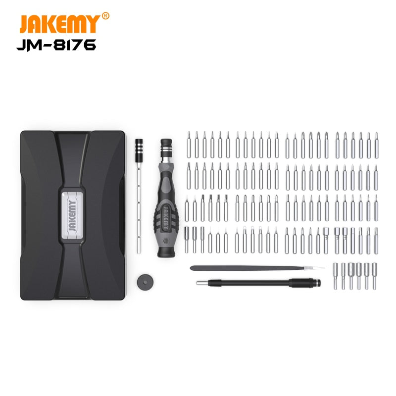 JAKEMY 106 IN 1 Precision Screwdriver Set Magnetic Torx Bit Set Screw Driver for iPhone Computer PC Electronic Repair Tools Set
