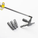 10pcs/lot 25mm Torx Screwdriver Bits With Hole T10 T15 T20 T25 T27 T30 T40 1/4 Inch Hex Shank Electric Screw Driver Star Bit Set