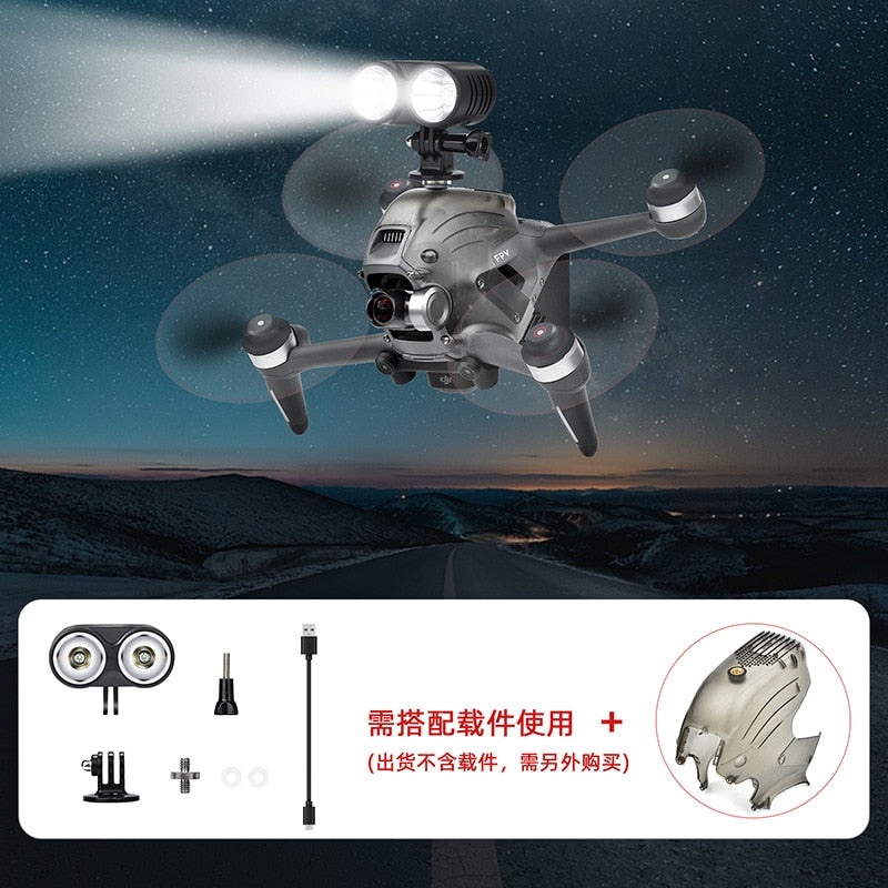 Drone Searchlight SOS Signal Light Rechargeable Night Light for DJI FPV/Mavic2/ Mavic 3/Phantom/AIR 2S/2 Drone Accessories