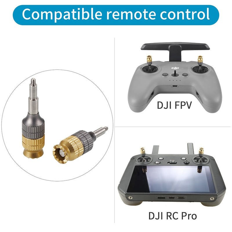 1Pair DJI FPV Remote Controller Extended Joystick CNC Aluminum Thumb Stick Rocker for DJI FPV/Mavic 3 RC Pro Drone Accessories