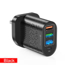 ANSEIP USB 48W PD Quick Charge USB Type c Wall Charging For iPhone 12 11 Samsung Xiaomi Mobile 4 Ports EU US Plug Charge Adapter