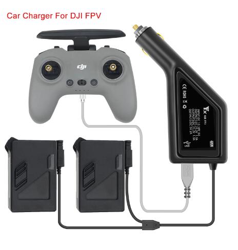 YX 3 in 1 Car Charger For DJI Mini 2 Intelligent Battery Charging Hub And DJI FPV Car Connector USB Adapter Multi 2 Battery