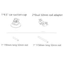 HONTOO Gimbal Shock Absorbing ARM 5.5KG FOR DJI RONIN S RS2 RC2 Power supply plate Car rig rack stabilizer ARM for 3-Axis gimbal