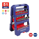 WORKPRO 51-piece Screwdriver bits Set multi bits set with Slotted Phillips Torx Hex Bits and Nut Driver