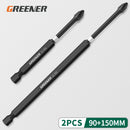 Greener Screw Electric Screwdriver Set 50 65 70 90 150mm Impact Strong Magnetic Batch Head Cross High Hardness Hand Drill Bit