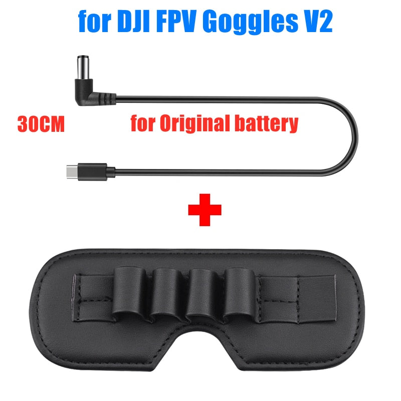 for DJI Avata/FPV COMBO Storage Pad for DJI FPV Goggles V2 Lens Protector Cover Protection Antenna Storage Holder Drone Glasses