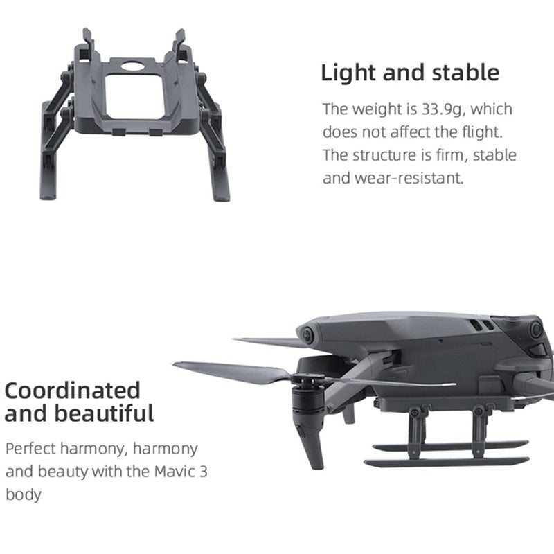 Foldable DJI Mavic 3 Landing Gear Drone Gimbal Lens Cover Hood Expansion Kit for DJI Mavic 3 Accessories
