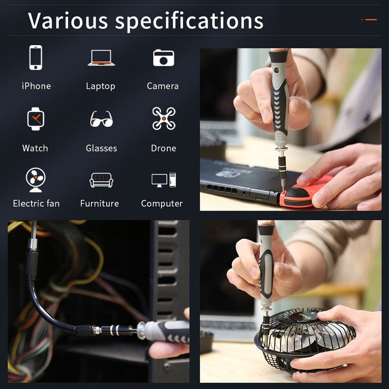 122pcs In Professional Screwdriver set for iphone Magnetic Bits Screwdriver Multifunctional tool Mini hand Tools Case for Repair