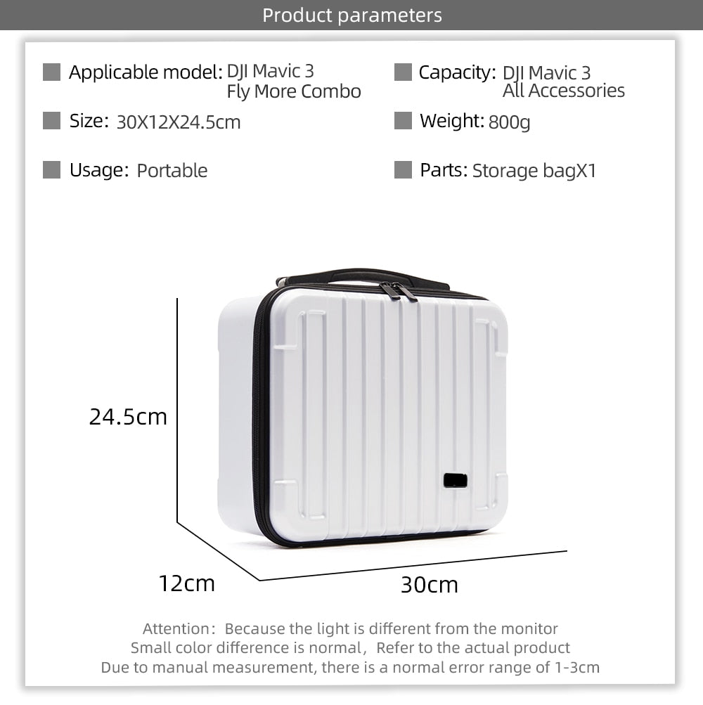 DJI Mavic 3 Carrying Storage Case Shoulder Bag Waterproof Hardshell Su