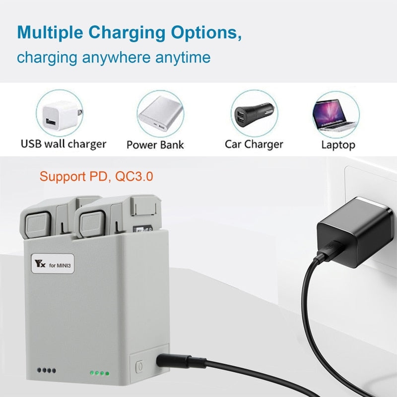 Two-Way Charging Hub for dji MINI 3 PRO Battery Charging Hub for Mini 3 PRO Charger Drone Aircraft Kits Accessories