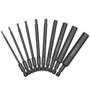 10pcs Hex Head Allen Wrench Drill Bits Set 100mm SAE Metric Allen Screwdriver Bits Magnetic Tip Hex Key Screwdriver Socket Bit