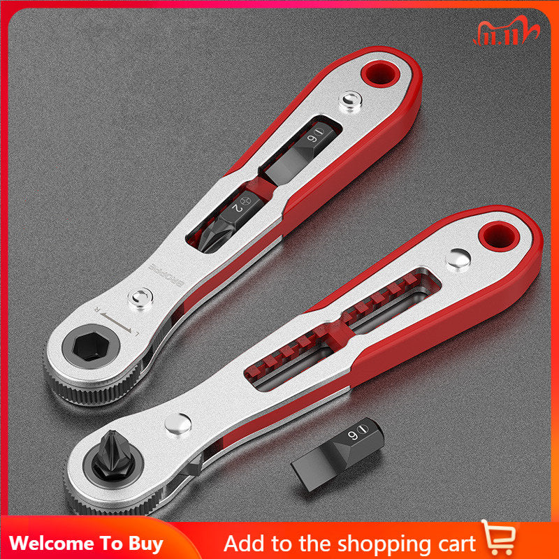 Tech Way Screwdriver Upgrade 36 Teeth Ratchet Two-way Screwdriver Multi-function Turning Ri