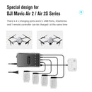 DJI Air 2S Battery Charger 120W GAN Intelligent Battery Charging Hub for Mavic Air 2 Drone Battery Remote Control Smart Charge