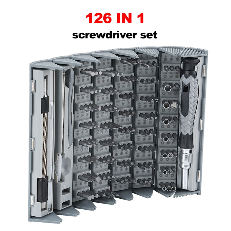 Precision Screwdriver Set 120pcs CRV Strong Magnetic Bits Screwdrivers for Repair Xiaomi Phone Watch Computer Screwdriver Kit