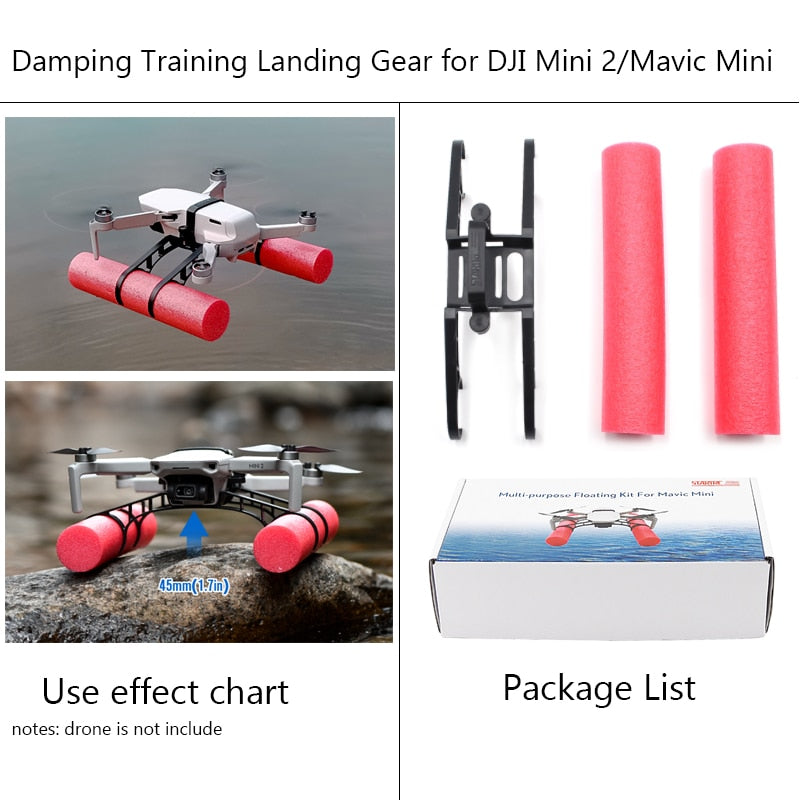 STARTRC DJI Mini 2 Landing Gear Floating Expansion Kit For DJI Mavic Mini SE Landing Training Skid Accessories Landing On Water