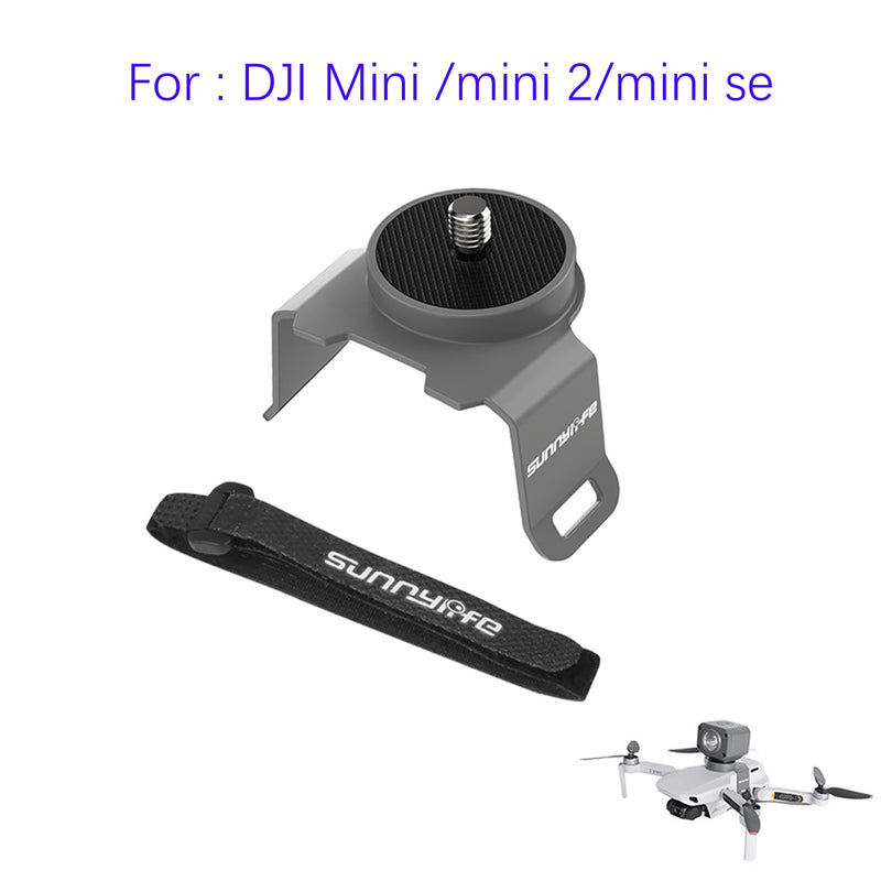 Gopro Mount Stand for Dji Mini 3 Pro Drone Camera Adapter Mount Clamp Holder for DJI AIR 2S/MAVIC 3 LED Light Accessory